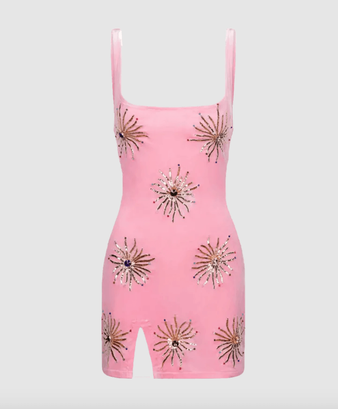 Callie Luxury Embellished Pink Party Dress - Endless